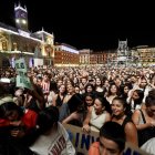 Concierto de Dani Fernández en la plaza Mayor de Valladolid.