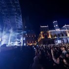 Concierto de Dani Fernández en la plaza Mayor de Valladolid.