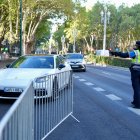 Desvío del tráfico para sacar vehículos del Paseo de Zorrilla.