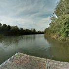 Río Pisuerga a la altura del punto donde se rescató el cadáver, cerca de la calle Alberto Fernández.