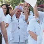 Concentración de sanitarios en Valladolid