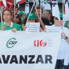 Concentración de sanitarios en Valladolid