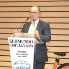 Miguel Calvo, delegado de Iberdrola en Castilla y León, durante su intervención en la clausura del congreso 'Somos CyL' 2025.