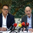 José Luis Domínguez, director general de la cooperativa, y Jesús Posadas, presidente de ACOR