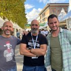 Jesús Sanz (Quesos Campoveja), Fernando Rodríguesz (Rueda Cheesemonger) y Rubén Valbuena (Granja Cantagrullas)