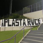 Pancarta del Fondo Norte en los aledaños del José Zorrilla.