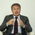 José Antonio Santano durante un momento de la entrevista