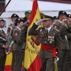 Jura de bandera para personal civil en Santovenia de Pisuerga (Valladolid).