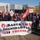 Manifestación de los trabajadores de Frenos y Conjuntos.