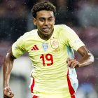 Lamine Yamal, en un partido con España.