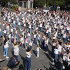 Flashmob en homenaje a Concha Velasco celebrado en la Catedral y Portugalete