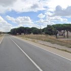 N-601 a la altura de la urbanización donde ocurrió el atropello.