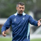 Pezzolano, durante un entrenamiento con el Watford.