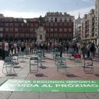 intervención artística efímera #40Segundos, organizada por el Día Mundial de la Salud Mental,