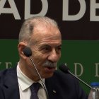 El embajador del Estado de Palestina en España, Husni Abdel Wahed, imparte la ponencia 'El Estado de Palestina: un derecho que se debe implementar' en la Facultad de Comercio y Relaciones Laborales de la Universidad de Valladolid.