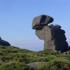 Característica formación granítica en el Puerto del Peón’.