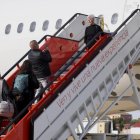 Primera salida del vuelo de Vueling a Barcelona desde al aeropuerto de Villanubla