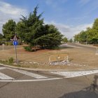 Rotonda junto al estadio donde se produjo el suceso.