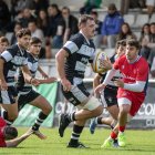 Una acción del partido entre Chami y Ordizia en Pepe Rojo.