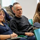 La vallisoletana Patricia Gómez en la presentación de la manifestación contra los incendios de León.