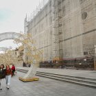 Andamios en la Catedral de Valladolid