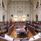 Imagen de archivo de un pleno del Ayuntamiento de Valladolid.