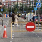 Corte en la calle La Vía y obras