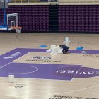 Estado de la pista de Pisuerga en la mañana de este viernes.