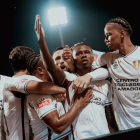 El Estrela Amadora en uno de sus partidos de la liga portuguesa.