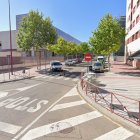 Calle donde sucedieron los hechos, frente a las Cortes.