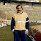 Xabier Azkargorta, en el estadio Zorrilla.