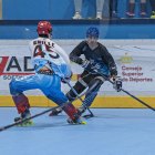 Una acción del partido entre CPLV Caja Rural y Las Rozas.