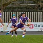 Una acción del partido entre Getxo y Colina Clínic.