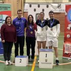 Podio del TTR Absoluto de Castilla y León de Bádminton.