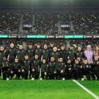 El Real ValladoliDI, en su presentación a la afición antes del partido ante Las Palmas.