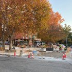 Aglomeraciones a causa de las obras del carril bici en el Paseo de Juan Carlos I