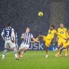 Julien Ponceau en la derrota ante la Real Sociedad B.