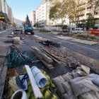 Obras de la red de calor en Parquesol