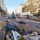 Obras de la red de calor en Parquesol