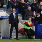 Guillermo Almada, en el partido ante el Huesca en el Alcoraz.