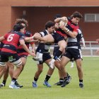 Una acción del partido entre Chami y Sant Cugat de Copa en Pepe Rojo.