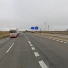 A-62 a la altura de Tordesillas, donde ha tenido lugar el accidente