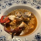 SOPA DE ARROZ NAVIDEÑA CON MARISCOS