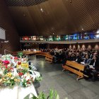 Un momento del funeral de José Luis Garrido.