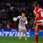 Javi Sánchez, durante un partido del equipo blanquivioleta.