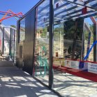 Elevadores mecánicos en la ladera este de Parquesol