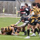 Imagen del derbi regional en pepe Rojo entre El Salvador y Recoletas Burgos.