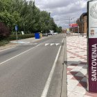 Entrada a la localidad de Santovenia de Pisuerga.
