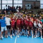 Recoletas Atlético de Valladolid celebrando el título de Copa CyL logrado el pasado año en Nava.