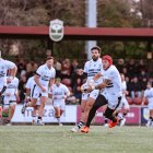 Una acción del partido entre Alcobendas y El Salvador.
